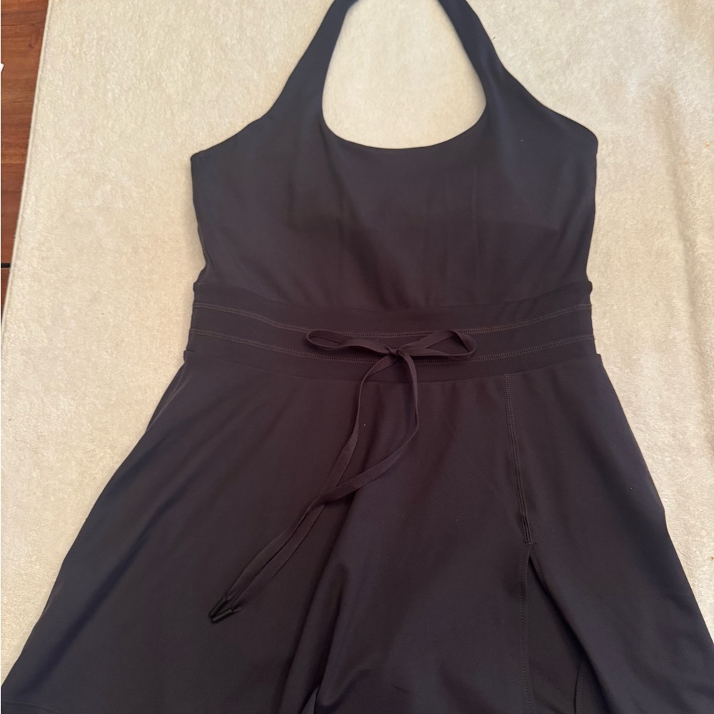 Elegant Black Halter skort/romper. Excellent condition. Size Medium.
